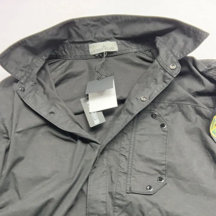 Stone Island Stone Island Black Long Sleeve Polo Jacket Size US L / EU 52-54 / 3 - 9 Thumbnail
