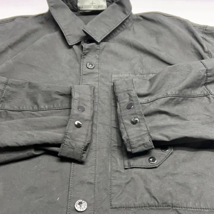 Stone Island Stone Island Black Long Sleeve Polo Jacket Size US L / EU 52-54 / 3 - 15 Thumbnail