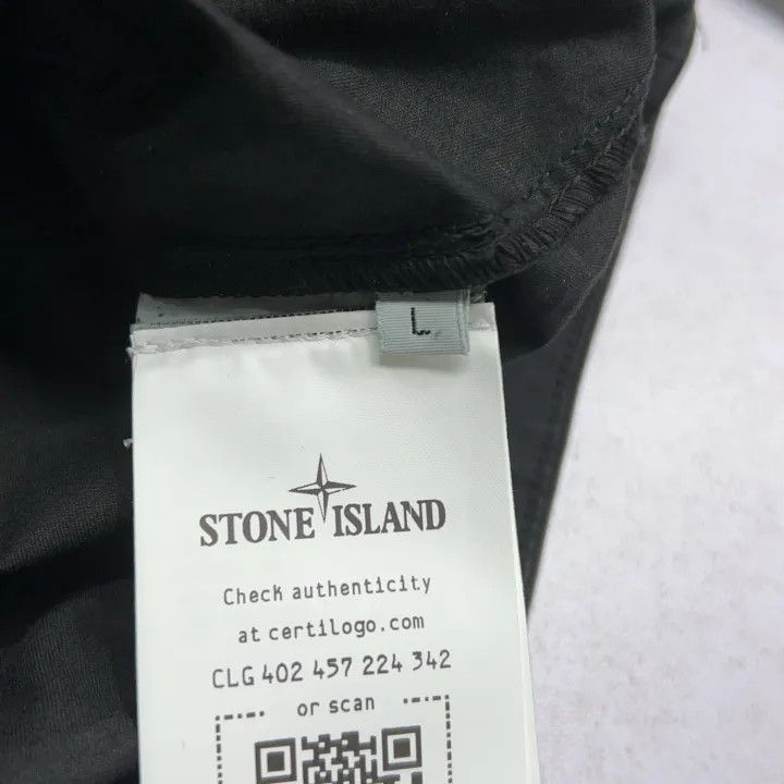 Stone Island Stone Island Black Long Sleeve Polo Jacket Size US L / EU 52-54 / 3 - 3 Thumbnail