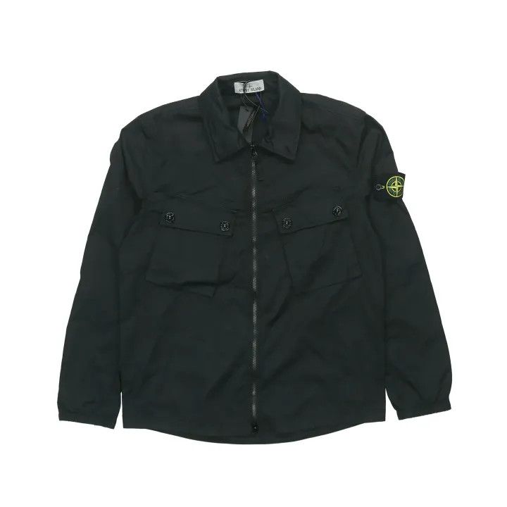 Stone Island Stone Island Black Double Pocket Shirt Jacket Size US M / EU 48-50 / 2 - 2 Thumbnail