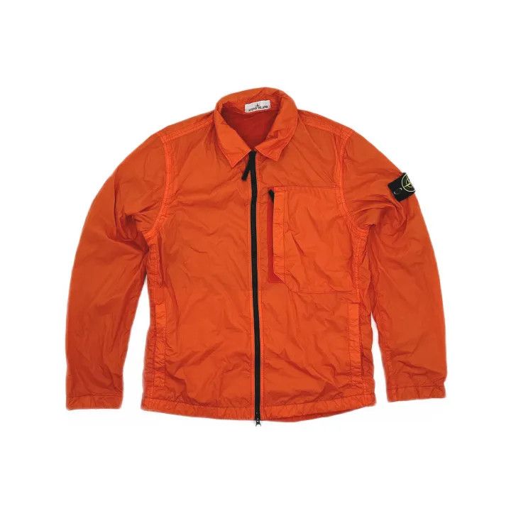 Stone Island Stone Island Orange Zip-Up Long Sleeve Jacket Size US M / EU 48-50 / 2 - 2 Thumbnail