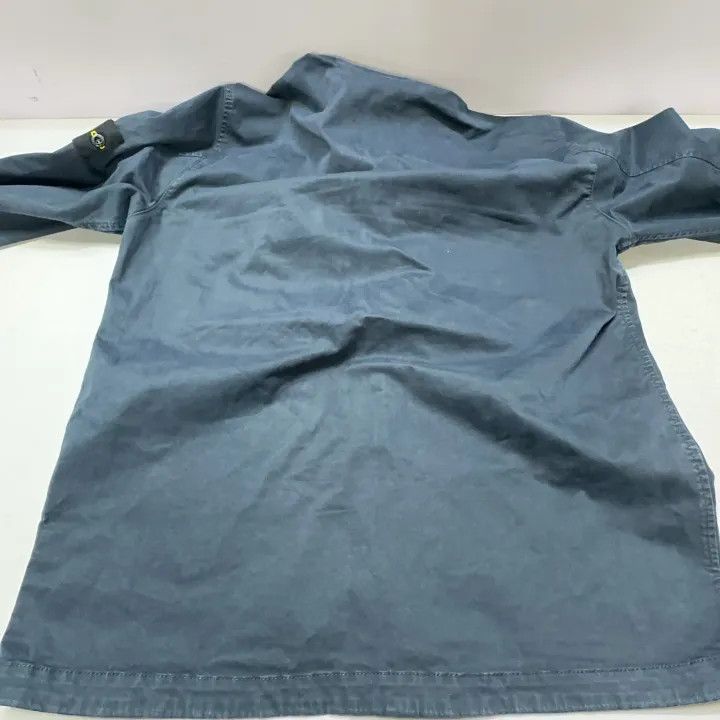 Stone Island Stone Island Midnight Blue Cotton Shirt Jacket Size US L / EU 52-54 / 3 - 14 Thumbnail