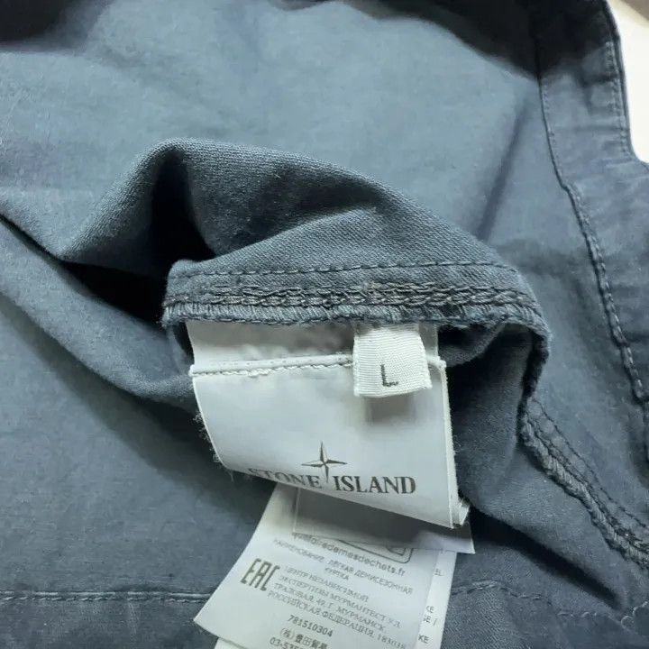 Stone Island Stone Island Midnight Blue Cotton Shirt Jacket Size US L / EU 52-54 / 3 - 5 Thumbnail