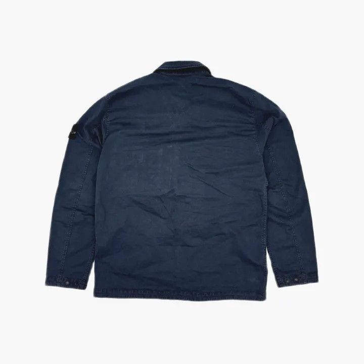 Stone Island Stone Island Midnight Blue Cotton Shirt Jacket Size US L / EU 52-54 / 3 - 3 Thumbnail