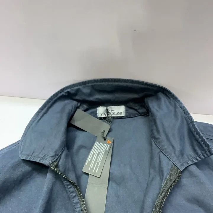 Stone Island Stone Island Midnight Blue Cotton Shirt Jacket Size US L / EU 52-54 / 3 - 9 Thumbnail