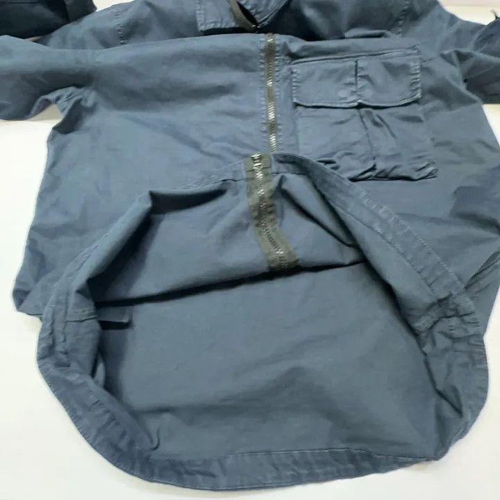 Stone Island Stone Island Midnight Blue Cotton Shirt Jacket Size US L / EU 52-54 / 3 - 13 Thumbnail