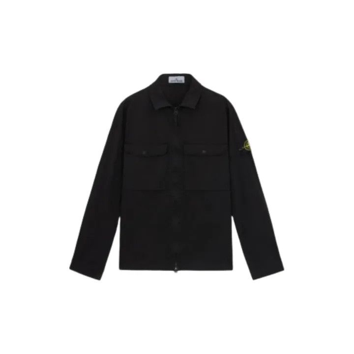 Stone Island Stone Island Black Logo Zip Jacket Size US L / EU 52-54 / 3 - 2 Thumbnail