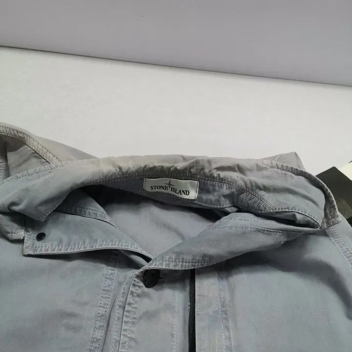 Stone Island Stone Island Button-Up Jacket in Misty Blue Size US M / EU 48-50 / 2 - 16 Thumbnail