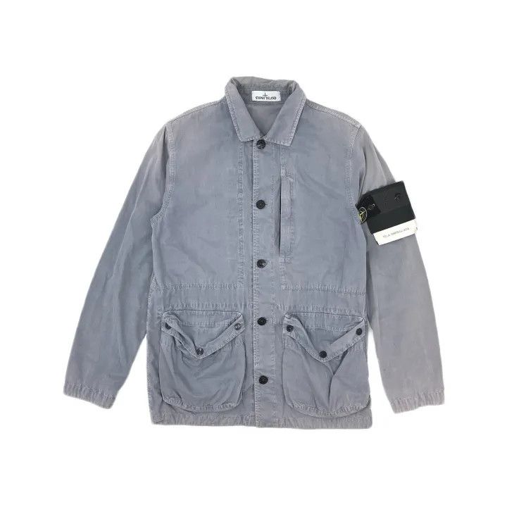 Stone Island Stone Island Button-Up Jacket in Misty Blue Size US M / EU 48-50 / 2 - 2 Thumbnail