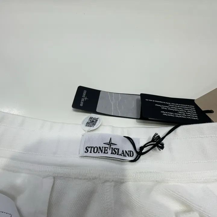 Stone Island Stone Island White Drawstring Athletic Shorts Size US 34 / EU 50 - 7 Thumbnail