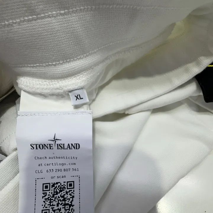 Stone Island Stone Island White Drawstring Athletic Shorts Size US 34 / EU 50 - 6 Thumbnail