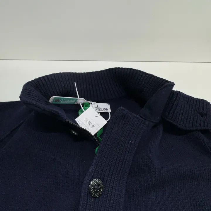 Stone Island Stone Island Navy Blue High Neck Knit Sweater Size US XL / EU 56 / 4 - 7 Thumbnail