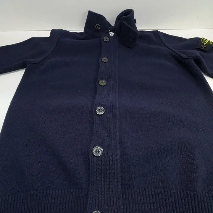 Stone Island Stone Island Navy Blue High Neck Knit Sweater Size US XL / EU 56 / 4 - 10 Thumbnail
