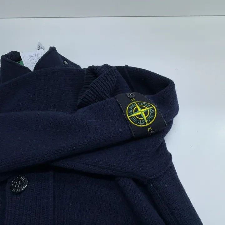 Stone Island Stone Island Navy Blue High Neck Knit Sweater Size US XL / EU 56 / 4 - 11 Thumbnail