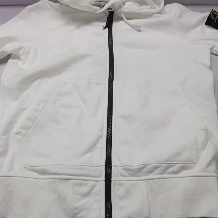 Stone Island Stone Island White Zip-Up Hoodie Size US M / EU 48-50 / 2 - 11 Thumbnail