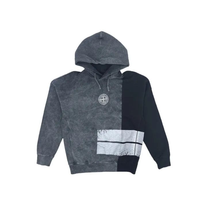 Stone Island Stone Island Gray Hooded Sweatshirt for Unisex Size US L / EU 52-54 / 3 - 2 Thumbnail