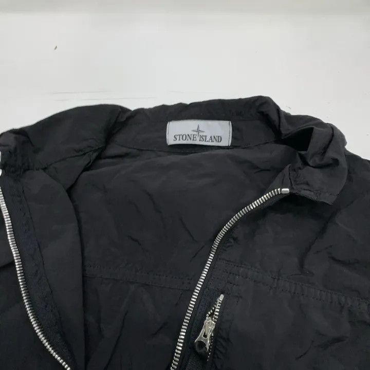 Stone Island Stone Island Black Metal Nylon Long Sleeve Jacket Size US L / EU 52-54 / 3 - 5 Thumbnail