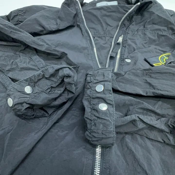 Stone Island Stone Island Black Metal Nylon Long Sleeve Jacket Size US L / EU 52-54 / 3 - 4 Thumbnail