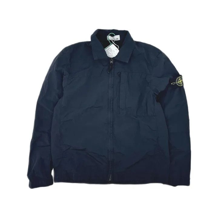 Stone Island Stone Island Blue Oversized Zip Jacket Size US M / EU 48-50 / 2 - 2 Thumbnail
