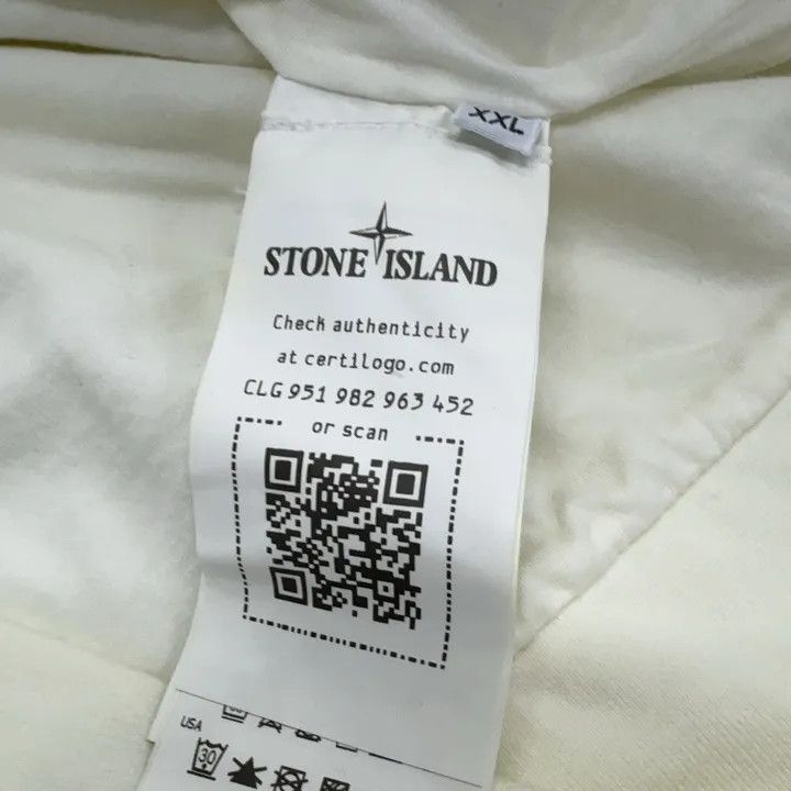 Stone Island Stone Island Ghost Pieces White Half-Zip Sweatshirt Size US XXL / EU 58 / 5 - 5 Thumbnail