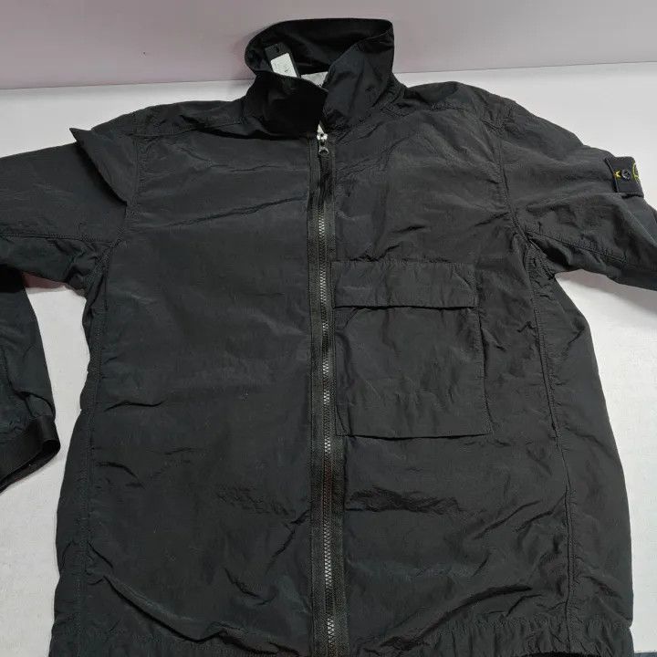 Stone Island Stone Island Black Logo Polo Jacket Size US M / EU 48-50 / 2 - 16 Thumbnail