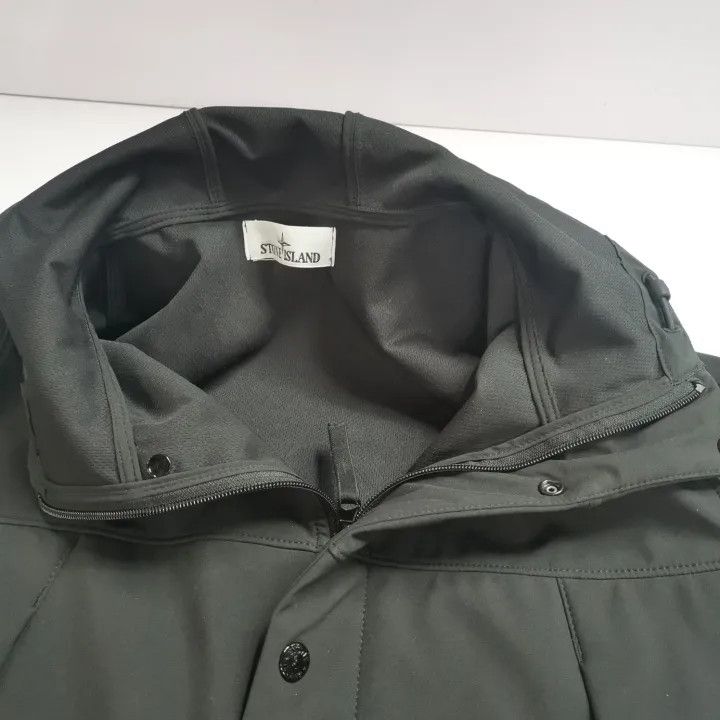 Stone Island Stone Island Black Hooded Soft Shell Jacket Size US M / EU 48-50 / 2 - 8 Thumbnail