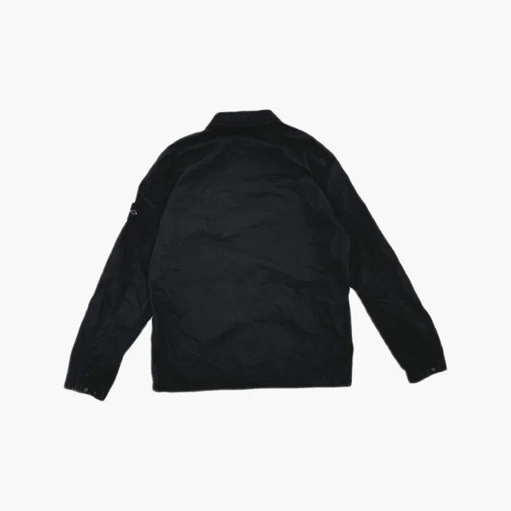 Stone Island Stone Island Classic Black Zip-Up Shirt Jacket Size US L / EU 52-54 / 3 - 3 Thumbnail