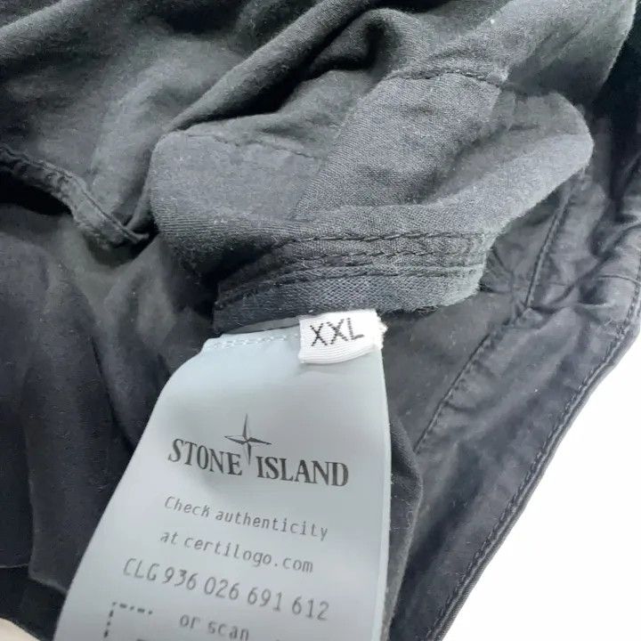 Stone Island Stone Island Black Lightweight Hooded Jacket Size US XXL / EU 58 / 5 - 5 Thumbnail