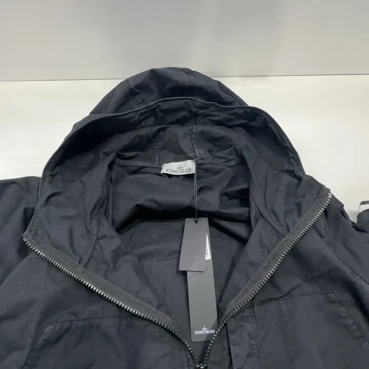 Stone Island Stone Island Black Lightweight Hooded Jacket Size US XXL / EU 58 / 5 - 8 Thumbnail
