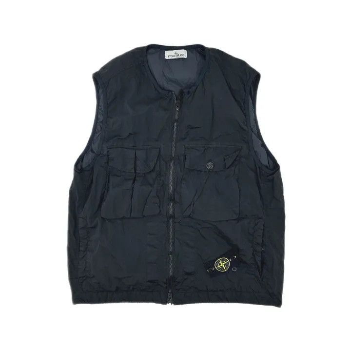 Stone Island Stone Island Black Zipper Vest for Men Size US XXL / EU 58 / 5 - 2 Thumbnail