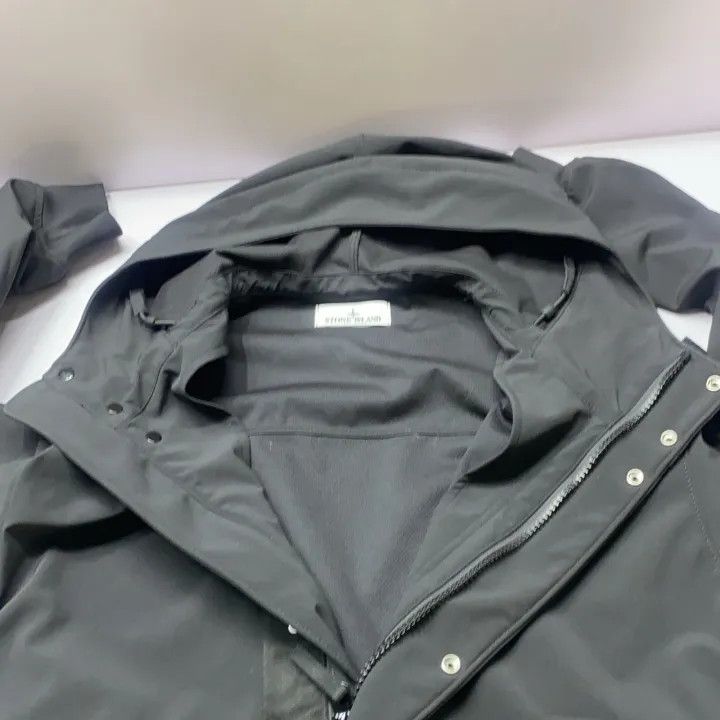 Stone Island Stone Island Soft Shell Black Hoodie Jacket Size US XL / EU 56 / 4 - 9 Thumbnail