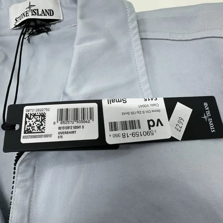 Stone Island Stone Island Long Sleeve Zip Jacket in Light Blue Size US S / EU 44-46 / 1 - 5 Thumbnail