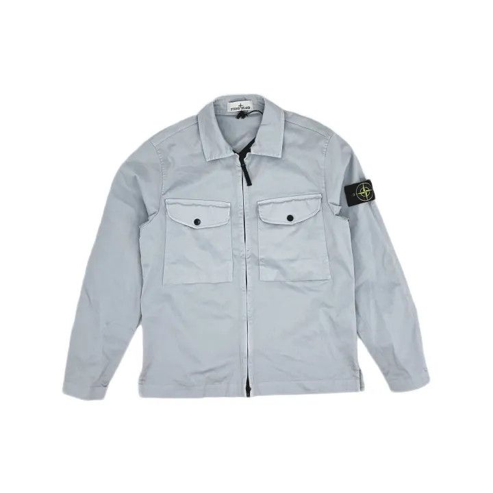 Stone Island Stone Island Long Sleeve Zip Jacket in Light Blue Size US S / EU 44-46 / 1 - 2 Thumbnail