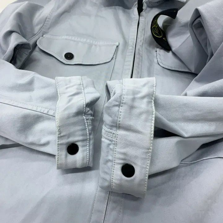 Stone Island Stone Island Long Sleeve Zip Jacket in Light Blue Size US S / EU 44-46 / 1 - 8 Thumbnail