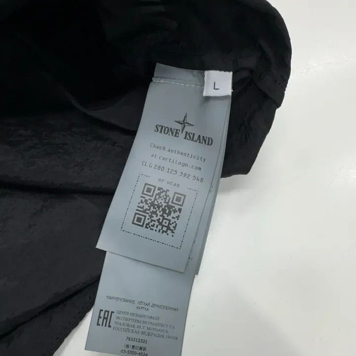 Stone Island Stone Island Black Nylon Meta Jacket Size US L / EU 52-54 / 3 - 6 Thumbnail