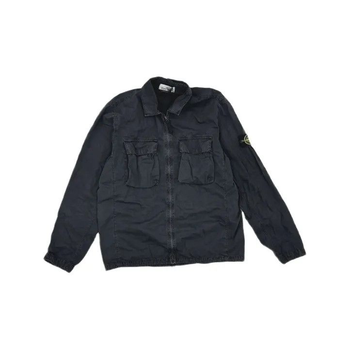 Stone Island Stone Island Black Long Sleeve Utility Jacket Size US XL / EU 56 / 4 - 2 Thumbnail