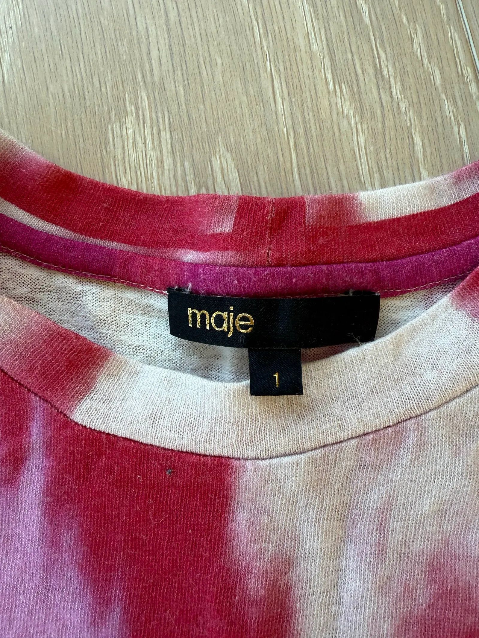 Maje Maje Short Sleeve T-shirt Size XS / US 0-2 / IT 36-38 - 2 Thumbnail
