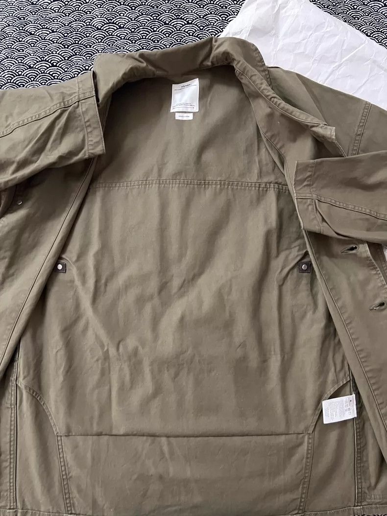 Visvim visvim travail conoid coverall in olive-dmc Size US L / EU 52-54 / 3 - 6 Thumbnail