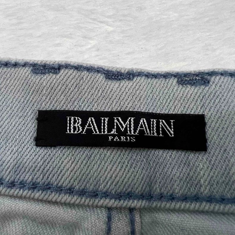 Balmain balmain distressed light wash jeans size 40-dmc Size US 31 - 3 Thumbnail