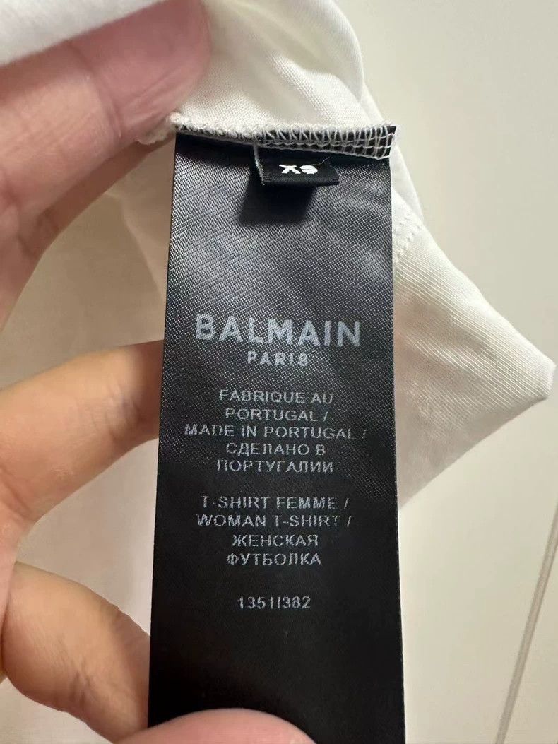 Balmain balmain short sleeve logo t-shirt xs-dmc Size US XS / EU 42 / 0 - 4 Thumbnail