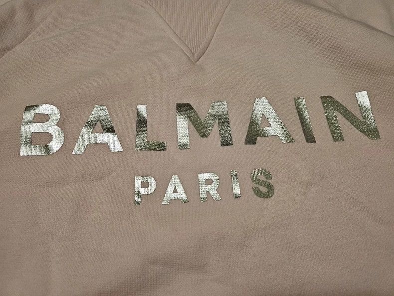 Balmain balmain pink sweatshirt with logo-dmc Size US M / EU 48-50 / 2 - 2 Thumbnail