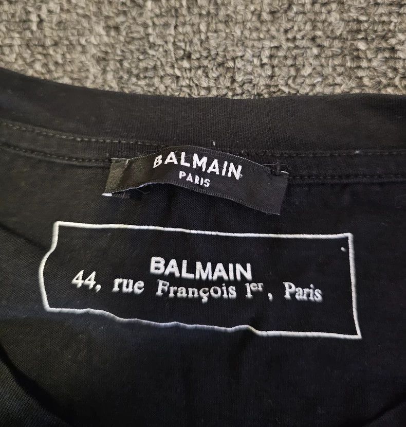 Balmain balmain men's t-shirt with logo design-dmc Size US XXL / EU 58 / 5 - 3 Thumbnail