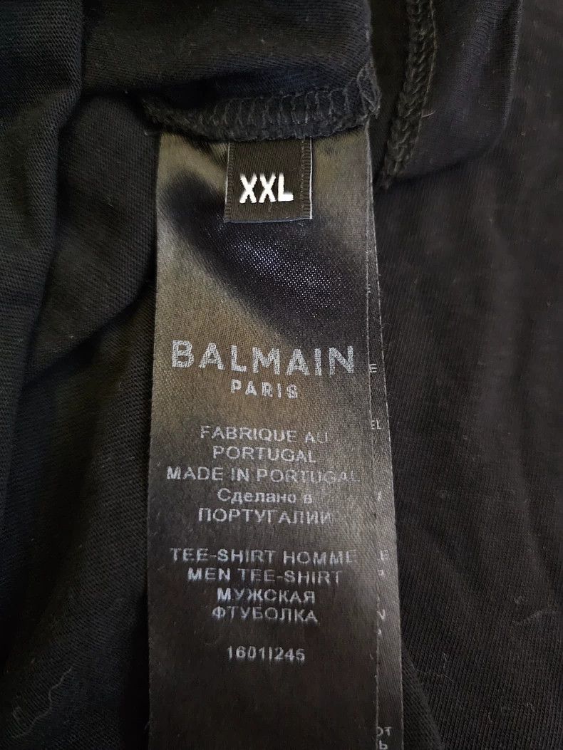 Balmain balmain men's t-shirt with logo design-dmc Size US XXL / EU 58 / 5 - 5 Thumbnail