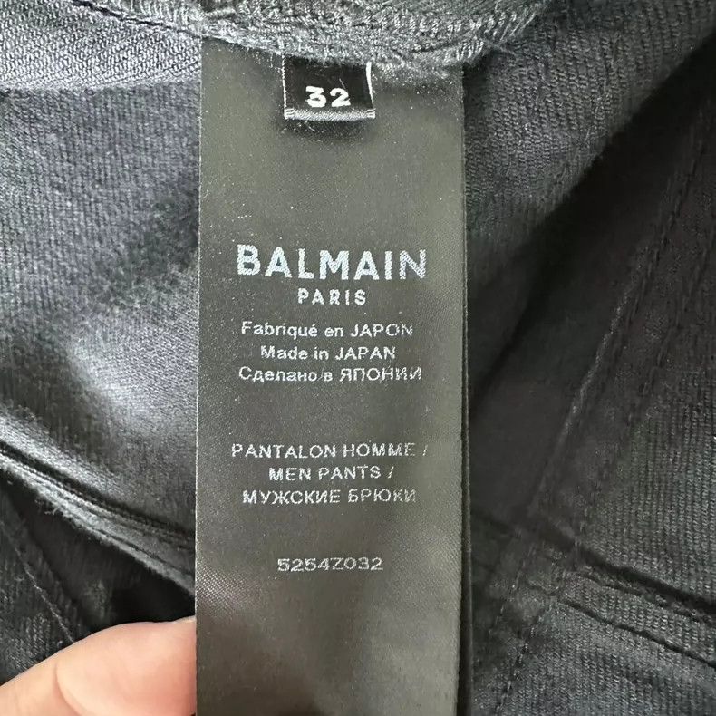 Balmain balmain black distressed denim jeans size 32-dmc Size US 32 / EU 48 - 8 Thumbnail