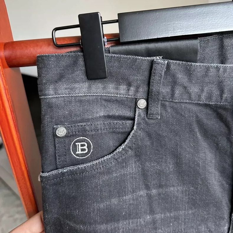 Balmain balmain black distressed denim jeans size 32-dmc Size US 32 / EU 48 - 5 Thumbnail