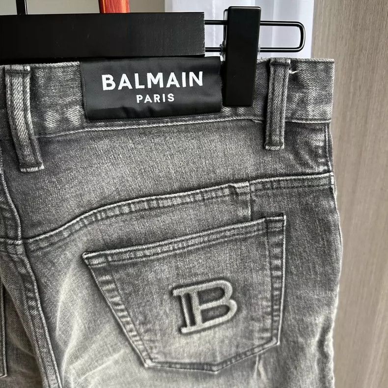 Balmain balmain black silver denim pants size 32-dmc Size US 32 / EU 48 - 5 Thumbnail