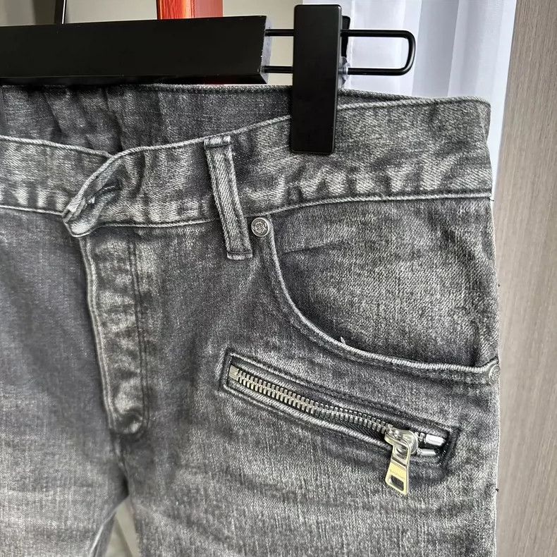 Balmain balmain black silver denim pants size 32-dmc Size US 32 / EU 48 - 3 Thumbnail