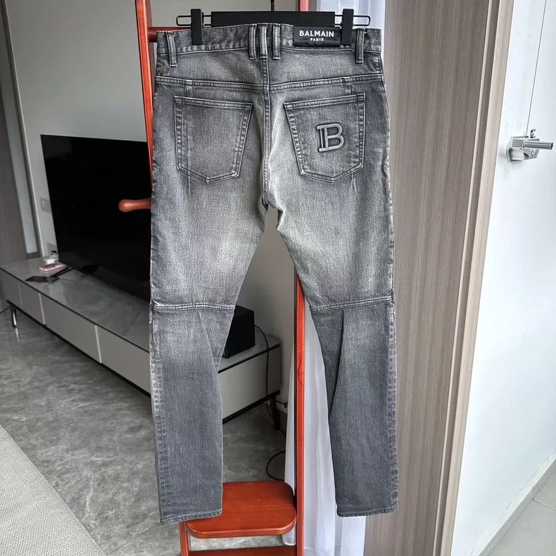 Balmain balmain black silver denim pants size 32-dmc Size US 32 / EU 48 - 2 Thumbnail