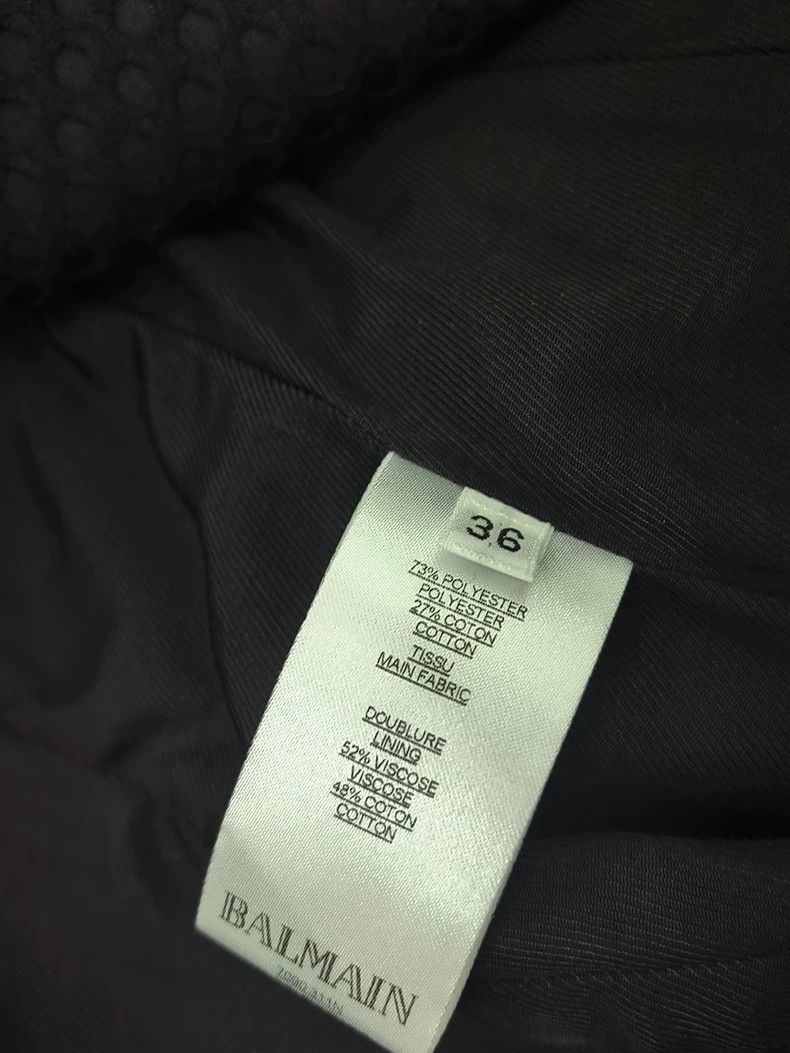 Balmain Balmain Black Double-Breasted Blazer with Gold Buttons-dmc Size US S / EU 44-46 / 1 - 4 Thumbnail