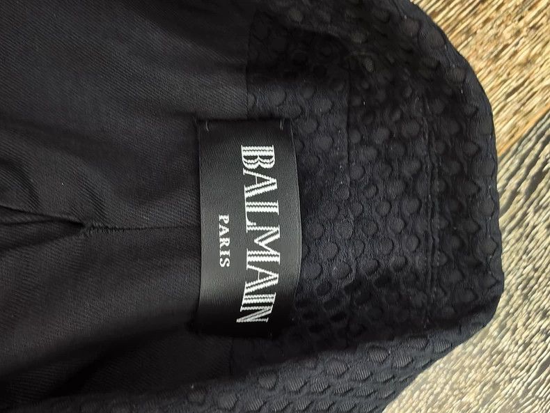 Balmain Balmain Black Double-Breasted Blazer with Gold Buttons-dmc Size US S / EU 44-46 / 1 - 3 Thumbnail